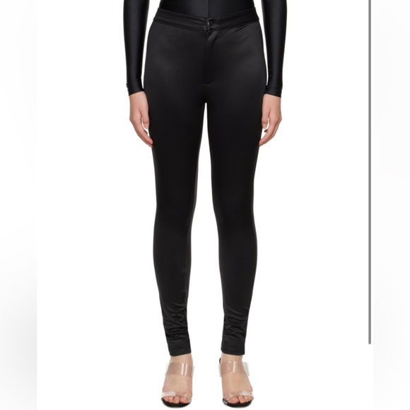 NWOT SKIMS Disco Black Trousers Size XXS/US 23 - Picture 1 of 8